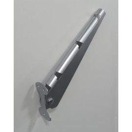 Yerdos Fence Extension Arm, Barbed Wire, Hot-Dip Galvanized Steel, Silver, Wall Mount, 2"W x 12"L x 1"H, Pack of 10