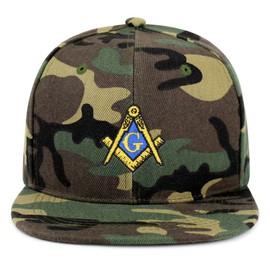 JPAK Masonic Symbol Hip-Hop Snapback Hat Embroidered Baseball Cap Freemason