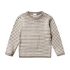 Puri Organic Children's Pullover Rib Knit Striped Organic Cotton Silk,