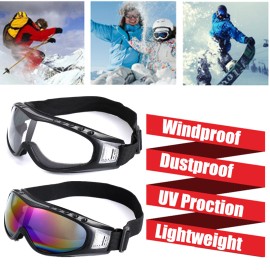 2× Snow Sports Snowboard Skiing Goggles Skate Glasses Motorcycle Riding Goggles