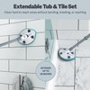 Casabella Tub and Tile Brush with 28 Inch Extendable Handle