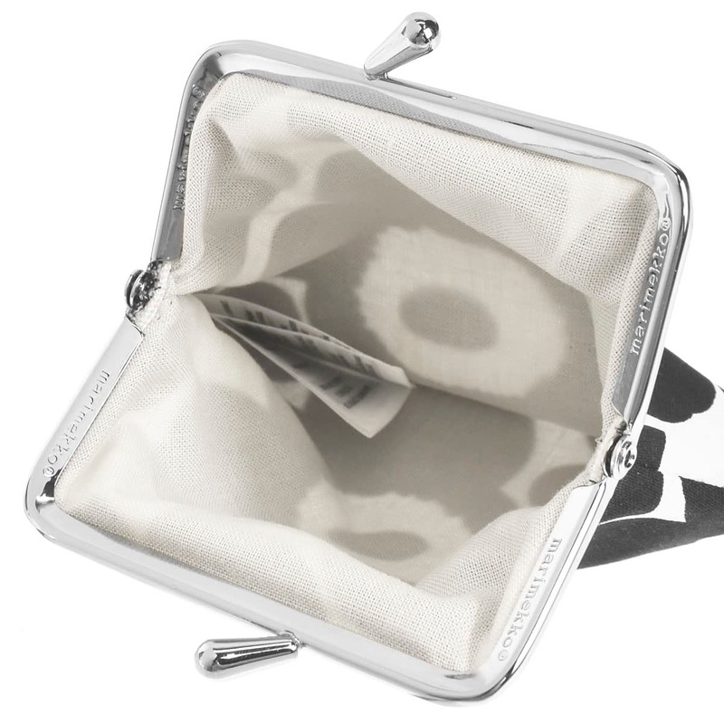 Marimekko 91495 190 Mini UNIKKO Pouch, Black, WHITE/BLACK, 190 WHITE/BLACK