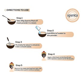 Le Bonheur Spenta Premium Quality Algae Peel Off mask | Instant Skin Glowing | 30g (Pack of 3)