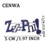 CENWA Zeta Phi Broche de diamantes de imitación Broche de