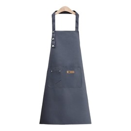 KIKIMOLO Adjustable Strap Apron, Abrasion Resistant, Thick, Dustproof, Dirt-Proof, Waterproof, Household and Work Apron, Hallowo