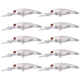 FREE FISHER 25pcs Fishing Crankbait Blanks,Unpainted Fishing Lures Blank Minnow Crankbaits Hard Lure Bait Bodies DIY Unpainted Baits 9.3cm 6.8g