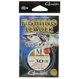 Gamakatsu Leader Fighting Leader Short Floro Carbon 30cm M (No. 22) Transparent TU161 42297
