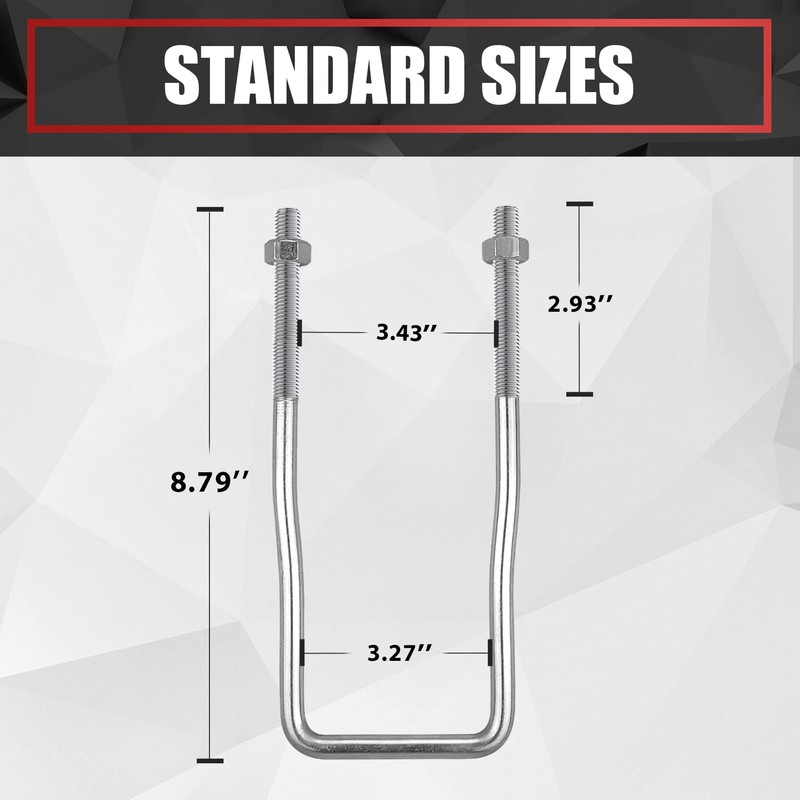 VIAGL U-Bolt Trailer Spare Tire Bracket, Spare Tire Carrier Galvanized
