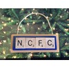 NCFC North Carolina FC Soccer MLS Christmas Ornament Letters Tiles