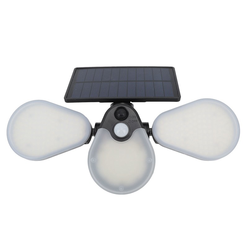 Solar Garden Lights Professional Waterproof 3 Heads Rotation High Power