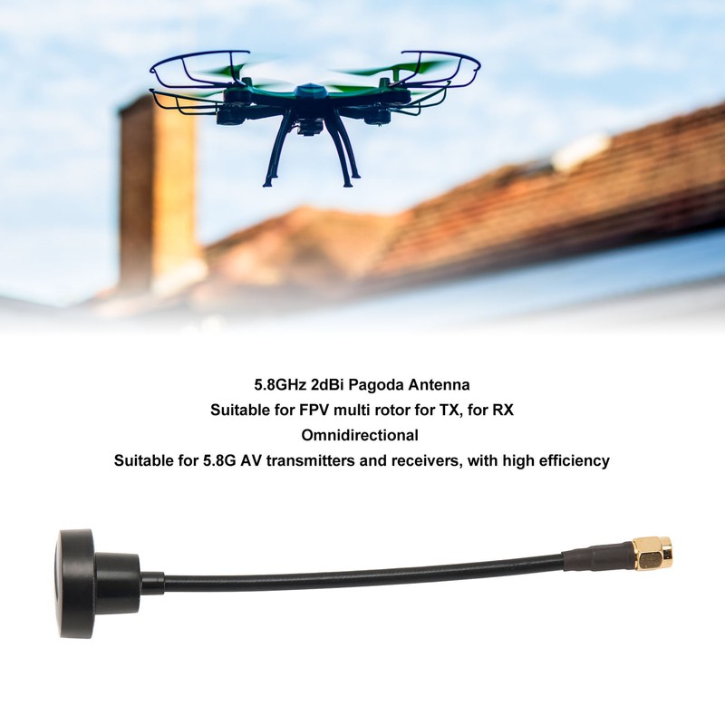 FPV Antenna 5.8G RHCP Omnidirectional 2dBi High Gain ABS Antenna