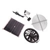 18V 12W Solar Exhaust Fan Kit Waterproof DC Brushless Round