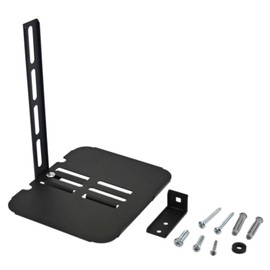 AV:Link | TV Accessory Shelf Floating Media Console Stand Universal Wall & TV Mount Adjustable Gaming & Router Shelf No Drill, Compact Bracket | Black