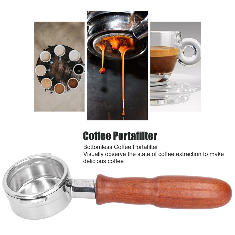 Bottomless Portafilter 304 Stainless Steel Coffee Filter Holder for La