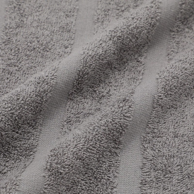 Francfranc Valet Set Face Towels, Dots, Gray, Set of 2,