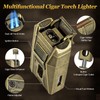 AWOTE Cigar Lighter with Double Jet Flame, Refillable Cigar Torch