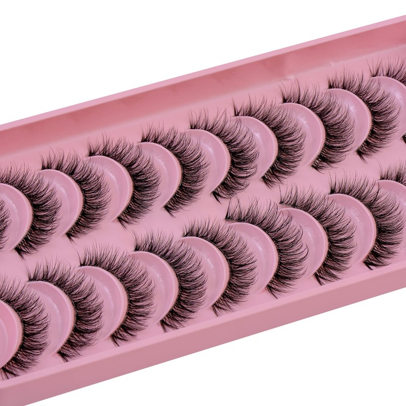 Clear Band 3D False Eyelashes, Natural Eyelashes, Pure Handmade Natural