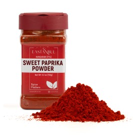 Eastanbul Hungarian Sweet Paprika, 5.3oz Sweet Paprika Powder, Hungarian Style Paprika, Paprika Spice Flavor Enhancer, Ground Vibrant Red Paprica, Tatli Kirmizi Toz Biber, 150g