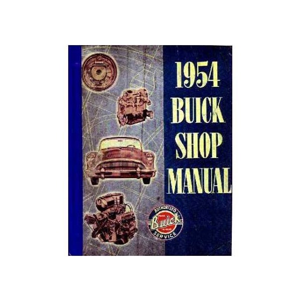 1954 Buick Skylark Super Shop Service Repair Manual Book Engine