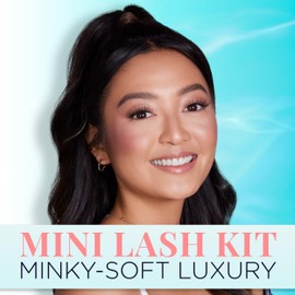 Ardell Seamless Underlash Extensions Mini Eyelash Kit, Faux Mink Lash Extension Kit, includes Duo Glue & Seal & Applicator Tool, Customisable Eyelashes, 10 Cluster Lashes