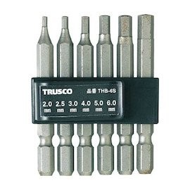 TRUSCO THBI25 Hex Bit, 2.5 gal (65 L), 0.1 inch (2.5 mm)