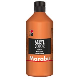 Marabu - Acrylic Paint, Creamy Water Based Acrylic Paint, Quick-Drying, Non-Fading, Waterproof, Apply with Brush and Sponge on Canvas, Paper and Wood, 500 ml