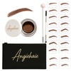 Eyebrow Stamp Stencil Kit for Women Auburn, Waterproof & Smudge-Proof