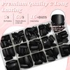 LuckForever 420pc Square Press on Nails Medium Fake Nails with