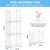 3-Pack Extra-Tall 13.6'' Hanging Laundry Basket Organizer, Foldable Wire Shelf