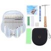 kimi Kalimba 17 Key Thumb Piano Kalimba Transparent Acrylic with