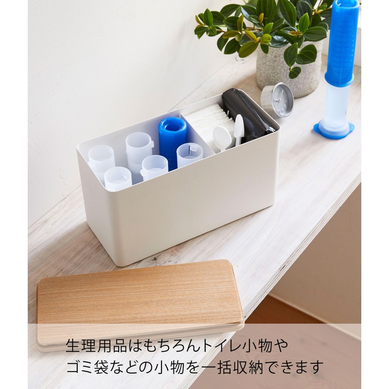 Yamazaki 4808 Sanitary Storage Case, Natural, Approx. W 9.06 x