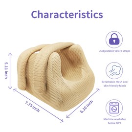 Heel Protectors for Bed Sores, Foot Cushion with High Resilience Foam for Bedridden,Pressure Ulcer Cushion for Bedsore Relief