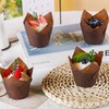 BTSD-home Pack of 300 Brown Tulip Cupcake Liners Muffin Liners
