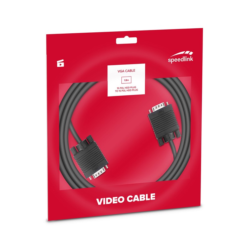 Speedlink 170013 Basic VGA Cable VGA to VGA 1.8 m