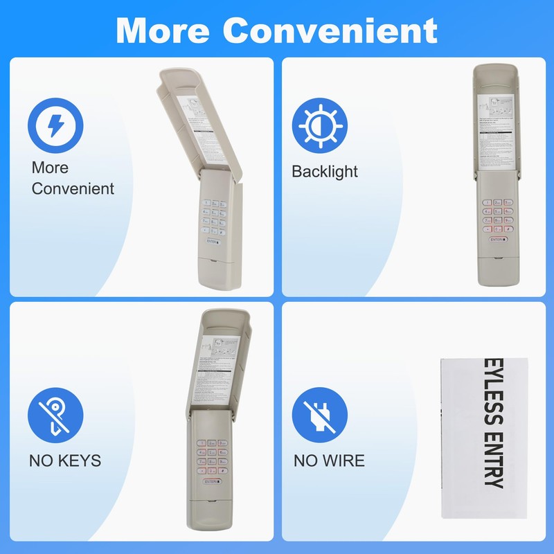 940EV-P2 for Chamberlain Garage Door Opener Keypad, 877max 877lm 977lm