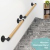 Purife 18 inch Real Wood Grab Bar Hand Rails for