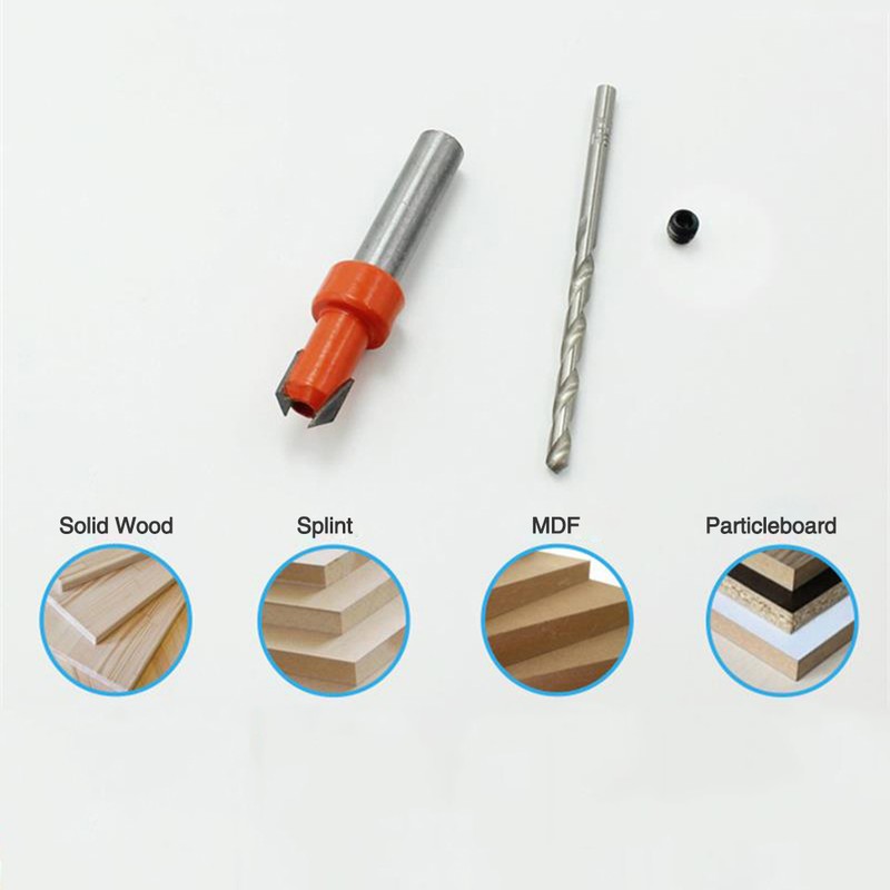 5pcs Countersink Drill Bit Woodworking Screws Chamfering Wood Hole Drills