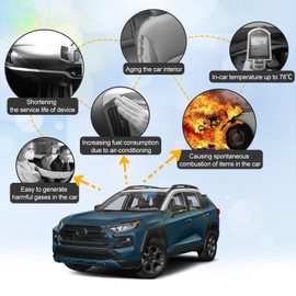 Coleya Windscreen Sun Shade Compatible with Toyota RAV4 XA50 2019-2024, RAV4 Front Screen Parasol, Toyota RAV4 Accessories Sun Visor, Foldable, UV Rays Protection