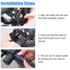 JNNJ Aluminium Alloy Motorcycle Handlebar Lock Universal, Motorcycle Grip Safety