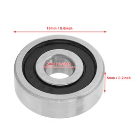 Ball Bearings, 20 Pieces 625 RS 5 x 16 x 5 mm Small Deep Groove Ball Bearings, 15 Available Types of Bearings to Choose From, Shielded Ball Bearings, Rubber, Sealed Bearing Steel, High Speed Ball