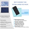 Tutmyrea 12"x21" Extra Large Gel Ice Pack with Soft Fabric