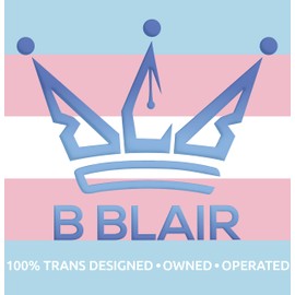 BBLAIR - Bragas de tanga para personas transgénero, ropa interior sedosa para meter y usar en ropa interior MTF, Zafiro, Large