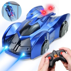 Wall Climbing Remote Control Car, 360¬∞ Rotating Dual Mode RC Stunt Car, Toys for Kids:_Red