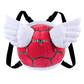CoolChange Plush Turtle Shell for Children Costume I Ninja Turtle Fancy Dress I Turtle Backpack I Green (Red with Wings)