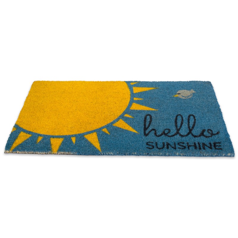 DII DII Natural Coir Doormat, Decorative Hello Mat, 17x29, Hello