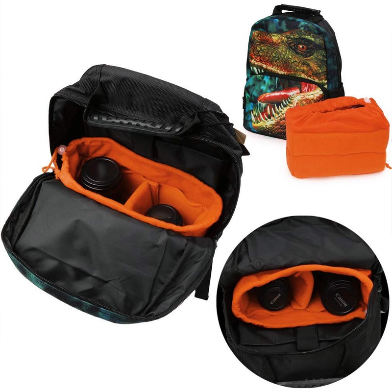Koolertron Padded DSLR Camera Insert Shockproof Camera Bag Insert Camera