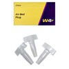 W4 Airbed Plug - White, 3 Pack