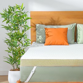 Marsail Twin XL Mattress Topper, 3 Inch Cooling Memory Foam Gel Infused with Soft Cover, CertiPUR-US and Oeko-TEX Certified, Suitable for Sofa, RV, Camping