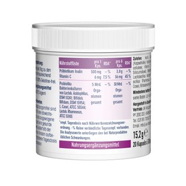 UK Darmflora 10 Mega Kapseln vegan - Hochdosierte Laktobazillus-Bifidus-Kulturen + Inulin Synergy 1 & Vitamin C