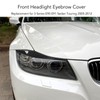 2PCs Front Headlight Eyebrow Cover Car Exterior Trim Replacement for